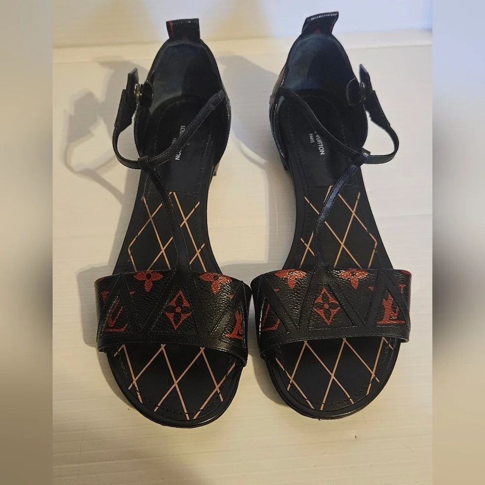 Louis Vuitton Monogram REVIVAL Sandals Shoes EURO 39